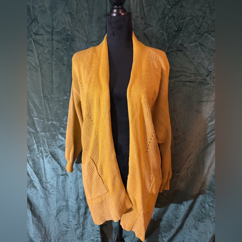 Universal Thread Golden Open-Front Cardigan